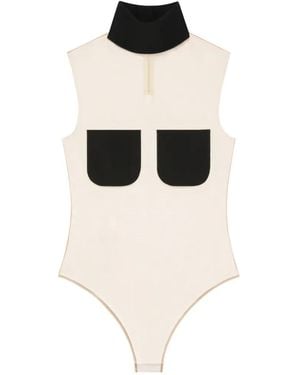 Courreges Illusion Body Met Twee Zakken - Wit