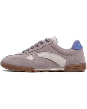 Bimba Y Lola Split leather indoor sneakers - Braun