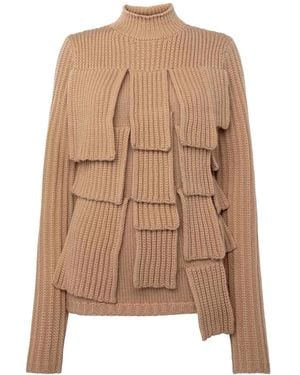 JW Anderson Maglione A Coste - Marrone