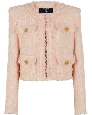 Balmain Tweed Jacket - Pink