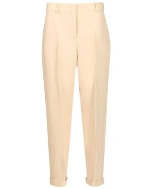 Fendi Pressed-Crease Tailored Pants - White