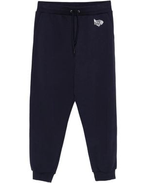 Moschino Logo-Embroidered Track Trousers - Blue
