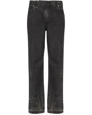 Balmain Vaqueros con efecto lavado - Negro
