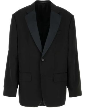 Balenciaga Jacke mit Revers - Schwarz
