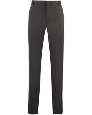 ZEGNA Straight-Leg Trousers - Grey