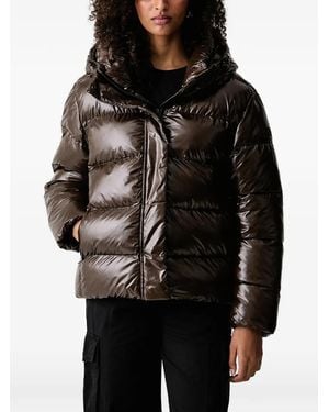 Napapijri Glane Quilted Hooded Jacket - Black