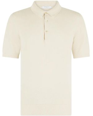 Boglioli Katoenen Poloshirt - Wit