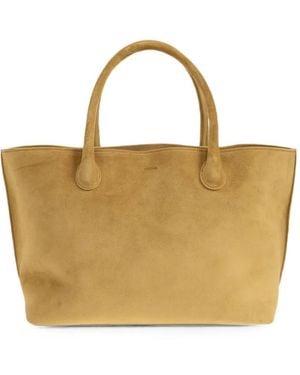 LIE STUDIO The Grace Suede Tote Bag - Natural