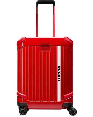 Piquadro Maleta Con Logo Estampado De X Ducati - Rojo