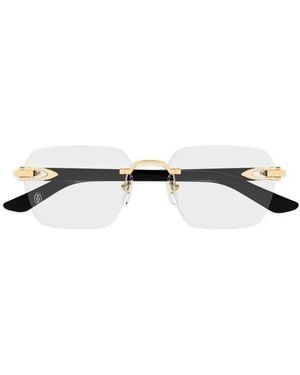 Cartier Lunettes De Vue À Monture Rectangulaire - Blanc