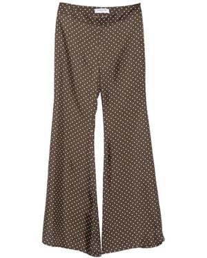 Franchise Zaoua Flared Pants - Brown