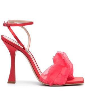 Casadei Geraldine Helen Satin Sandals - Pink