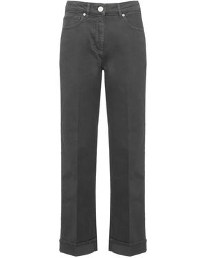 Peserico Turn-Up Cuff Jeans - Grey
