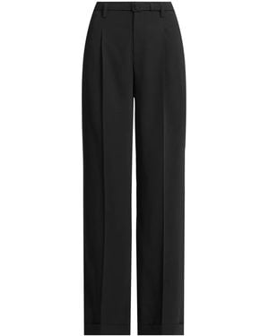 Ralph Lauren Modern Pleat-Detail Tailored Trousers - Black