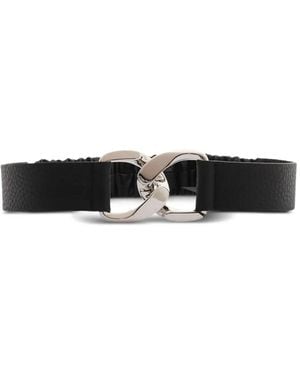Orciani Elasticated Chain-Buckle Belt - White