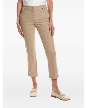 Brunello Cucinelli Pantalones Rectos Estilo Capri - Neutro