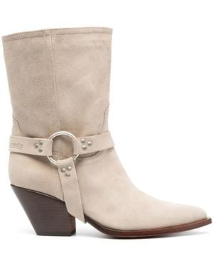 Sonora Boots Atoka 70Mm Suede Boots - Natural