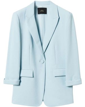 Twinset Piquet Blazer - Blue