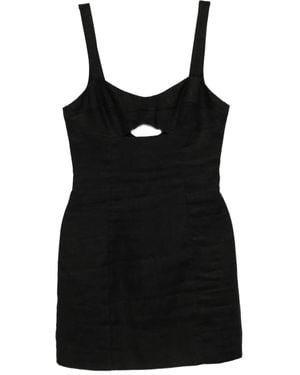 Reformation Belma Leinenkleid - Schwarz