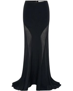 Dion Lee Gonna Lunga Con Inserti - Nero