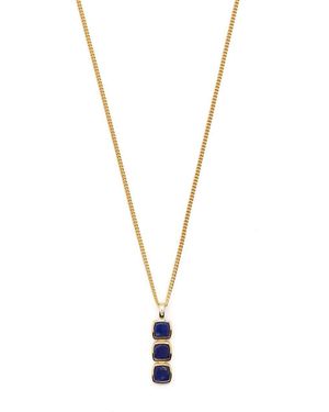 Tom Wood Mini Cushion Lapis Lazuli Pendant Necklace - Metallic