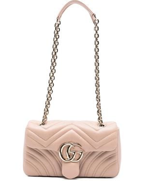 Gucci Borsa A Spalla Gg Marmont Super Piccola - Rosa
