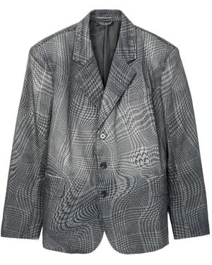 CAMPERLAB Blazer À Carreaux - Grey