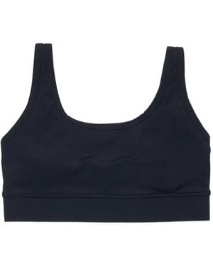UNNA Logo-Print Bra - Blue