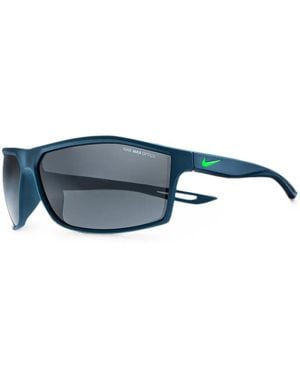 Nike Geometric-Frame Sunglasses - Blue