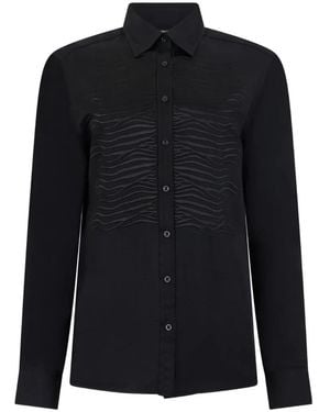 Roberto Cavalli Embroidered-Zebra Shirt - Blue