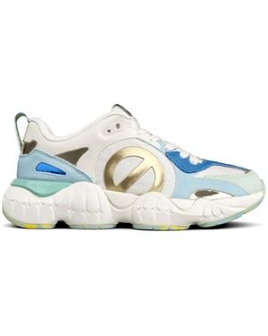 No Name Cut-Out Detail Sneakers - Blue