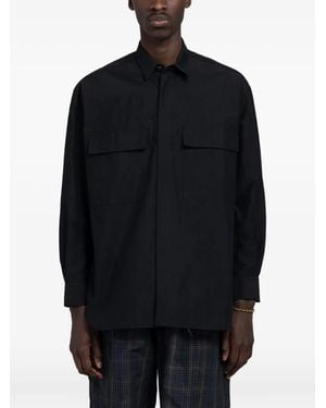 Comme des Garçons Flap-Pocket Shirt - Blue