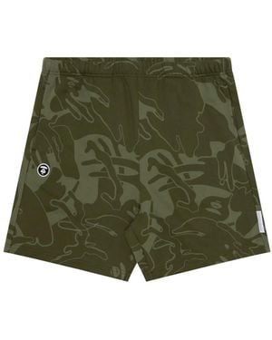 Aape By A Bathing Ape ロゴ ショートパンツ - グリーン