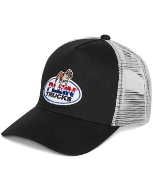 Philipp Plein Bulldog-Emblem Mesh Cap - Black