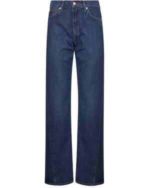 7 For All Mankind Straight-Leg Jeans - Blue