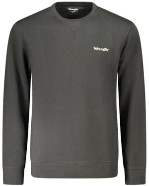 Wrangler Logo-Print Crew-Neck Sweatshirt - Grey