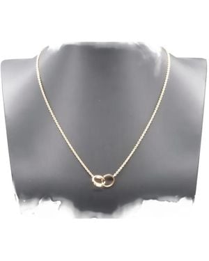 Cartier 18K Rose Baby Love Necklace - Grey