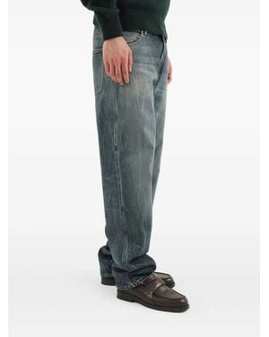 1989 STUDIO Whiskering-Effect Jeans - Green