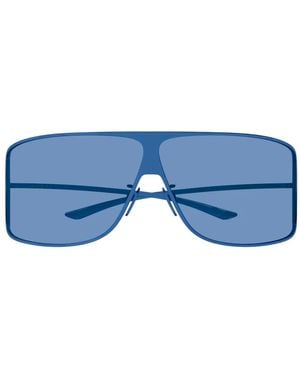 Gucci Mask Geometric-Frame Sunglasses - Blue