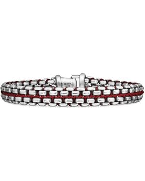 David Yurman Sterling Woven Box Chain Bracelet (12Mm) - Multicolour