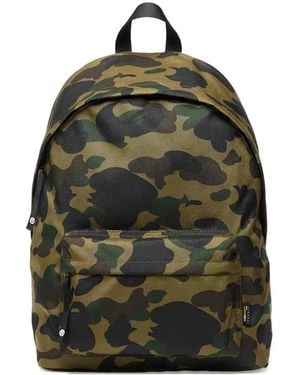A Bathing Ape 1St Camo Cordura-Day Backpack - Green