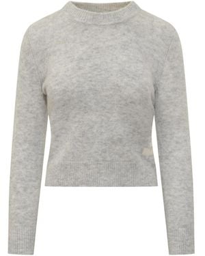 Isabel Marant Isadora-Gf Ribbed Cuffs Sweater - Grey