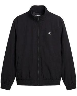 Calvin Klein Logo-Embroidered Jacket - Black