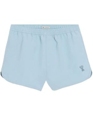 Ami Paris Plain Swim Shorts - Blue