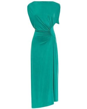 IRO Eoane Gathered-Detail Maxi Dress - Green
