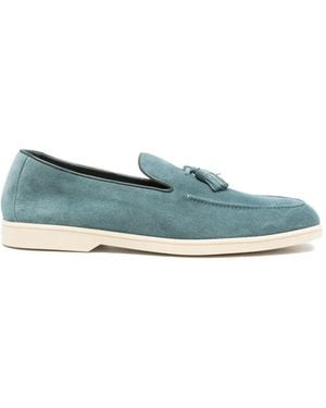 Doucal's Mocassins En Daim À Glands - Blue