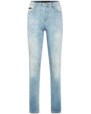 Philipp Plein ハイライズ スキニージーンズ - ブルー