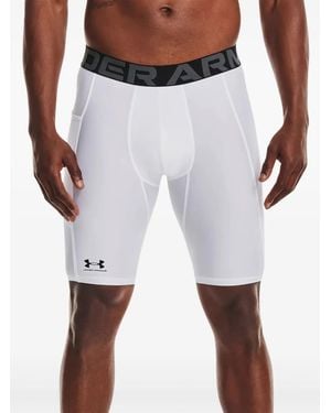 Under Armour Logo-Waistband Shorts - White