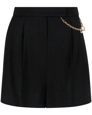 Elisabetta Franchi Chain-Embellished Shorts - Black