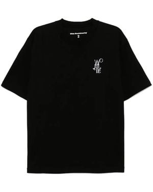 White Mountaineering ロゴ Tシャツ - ブラック